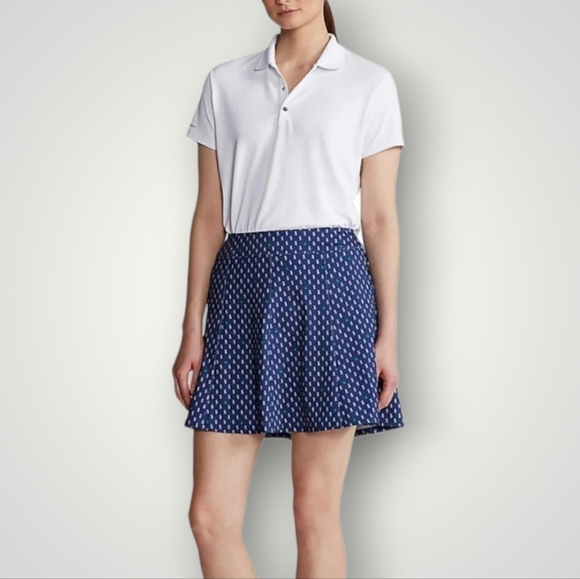 Rlx Ralph Lauren Skort‎ Womens S Pineapple Print Activewear A-Line Skater Flare - Picture 1 of 12